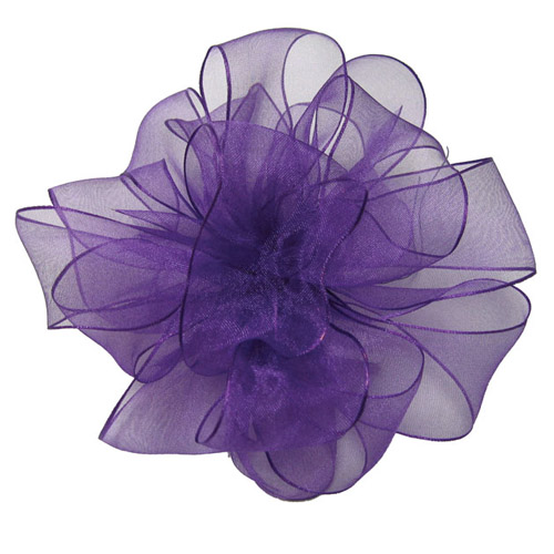 Wired-Edge Ribbon Purple Wired-Edge Ribbon