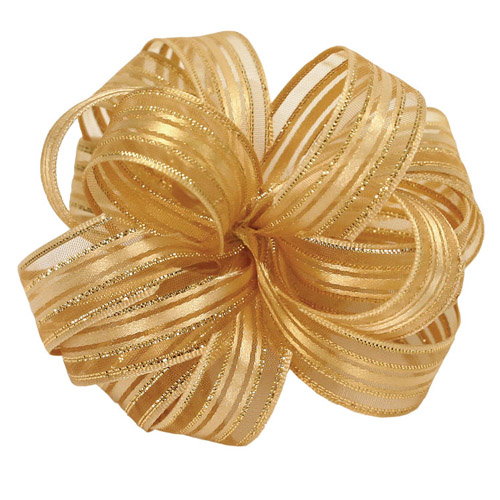 Jacquards Ribbon Gold Jacquards Ribbon