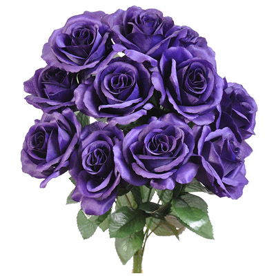 Satin/Sateen Flower Purple Satin/Sateen Flower