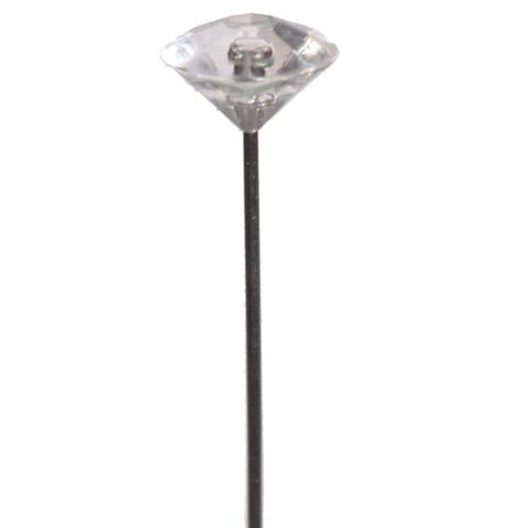 Wholesale, 2 Diamond Corsage Pins *100 pc pkg* - Clear