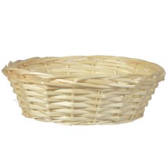 Round Split Willow Basket 12x3.5" - Natural