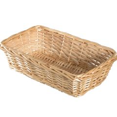 rectangular split willow basket 14 inch natural- small image