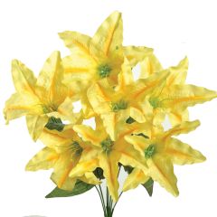 216- Our Tiger Lily Bush is 20" long and has 7 stems. Available in 3 vibrant colors. 