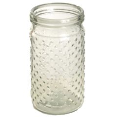 Hobnail Glass Jar in Clear - Small Image