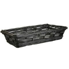 3206- Our Rectangular Split Willow Tray Basket is 16 Inches long and is available in 2 different colors. 