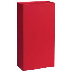 629- Magnetic closure wine box holds two wine bottles. Dimensions are 6.625"x3.25"x13" and is available in 3 colors. 