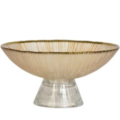 Glass Compote 7.5x3.7" - Gold