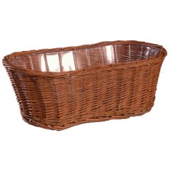 Peanut Unpeeled Willow Basket in Rustic - Small Image