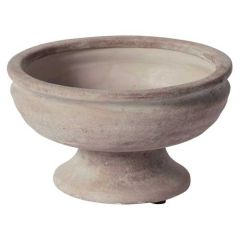 "Winnie" Ceramic Compote 7x4" - Beige/Pink