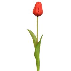 Real Touch Tulip Stem 19" - Red