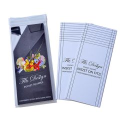 Pocket Square Design Tool 3.5" x 8.5" - White