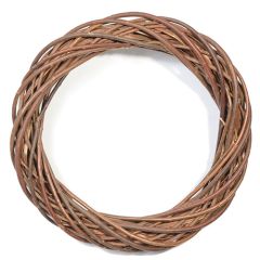 Unpeeled Willow Wreath 18" - Rustic