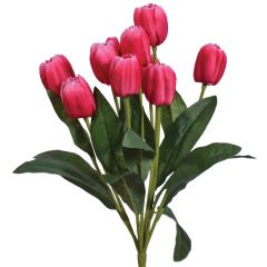 PWT2912- Our Tulip Bush is 18" long and has 9 stems. Available in 5 colors. 