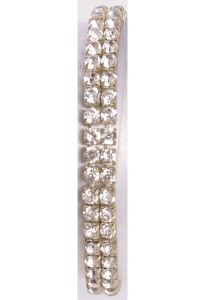 SL10- Our Sophisticated Lady corsage bracelet has two rows of rhinestones that are available in 9 gem stone colors. 