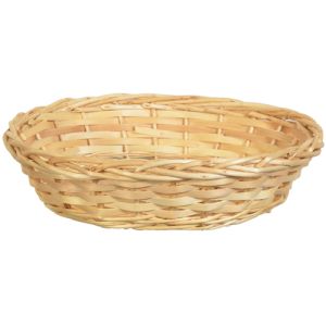 14 inch oval woodchip basket- natural- small image