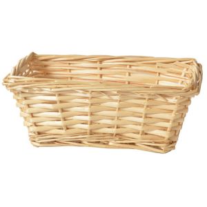 rectangular split willow basket 10.5 inch natural- small image