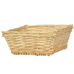 Square Split Willow Basket 9.75x3.75