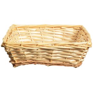 split willow square 12 inch tray basket natural- small image 