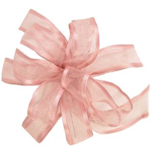 #3 Wired Charisse Ribbon 50 Yards in Rose Quartz, a pink color - Small Image