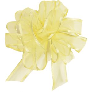#3 Wired Charisse Ribbon 50 Yards in Yellow - Small Image