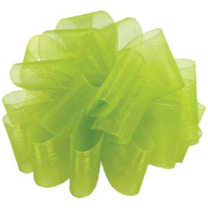 #3 Simply Sheer Ribbon 100 Yards in Kiwi, a green color - Small Image
