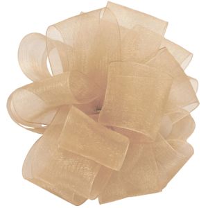 #3 Simply Sheer Ribbon 100 Yards in Champagne, a gold color - Small Image
