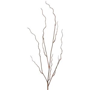 plastic curly twig spray in the color brown- small image