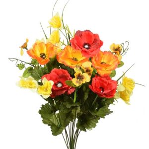 Colorfast Mixed Poppy & Daffodil Bush x14, 21