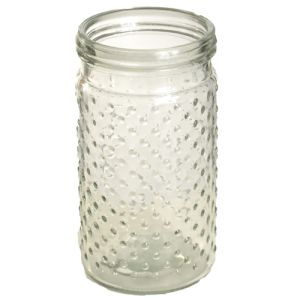 Hobnail Glass Jar in Clear - Small Image