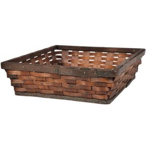 Rectangle Woodchip Tray Basket 12 x 10.75 x 3