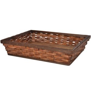 Rectangle Woodchip Tray Basket 15 x 11.5 x 3.25