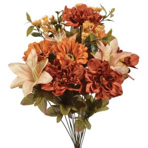 Mixed Dahlia, Zinnia & Lily Bush x14, 20