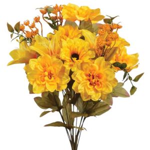 Mixed Dahlia, Zinnia & Lily Bush x14, 20