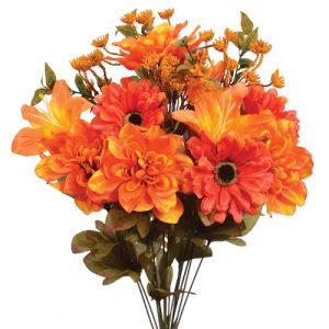Mixed Dahlia, Zinnia & Lily Bush x14, 20