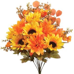 Mixed Sunflower & Dahlia Bush x18, 21