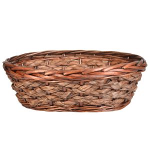 Oval Willow & Water Hyacinth Basket 12