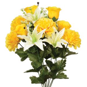 Colorfast Mixed Zinnia & Lily Bush x11, 20