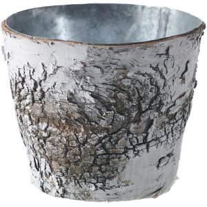 Round Birch Galvanized Planter 5