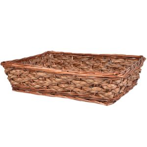 Rectangle Willow & Water Hyacinth Basket 15