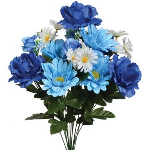 Mixed Rose, Zinnia & Daisy Bush x14, 22