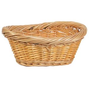 Oval Split Willow Wash Basket (no handles) 12x9.5x5