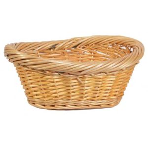 Oval Split Willow Wash Basket (no handles) 15.5x12.5x7