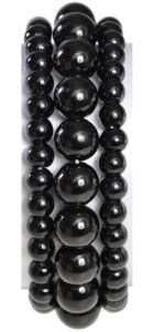 Bubble Bath Corsage Bracelet in Midnight Black- Small Image 