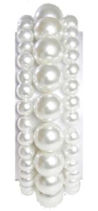 Bubble Bath Corsage Bracelet in White Sugar- Small Image 