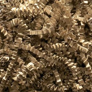 Crinkle Cut Shred 40 Pounds in Kraft, a brown color - Small Image