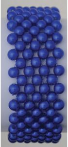 Color Your World Beaded Corsage Bracelet in Royal Blue- Small Image