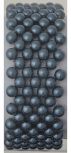 Color Your World Beaded Corsage Bracelet in Charcoal Gray- Small Image