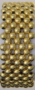 Color Your World Beaded Corsage Bracelet in Gold- Small Image 