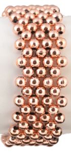 Color Your World Beaded Corsafge Bracelet in Rose Gold-Small Image 