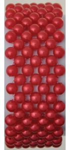 Color Your World Beaded Corsage Bracelet in Red- Small Image 